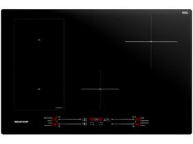 Cooktop 4 Bocas Indução Brastemp Vitrocerâmico - Touch com Timer Preto BDJ77BE