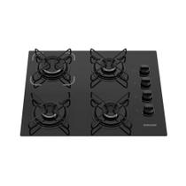 Cooktop 4 Bocas Itatiaia A Gás Em Aço Inox E Mesa Vidro Temperado Essencial Preto - Bivolt Cooktop 4 Bocas Itatiaia A Gás Em Aço Inox E Mesa Vidro Temperado Essencial Preto - Bivolt