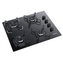 Cooktop 4 Bocas Itatiaia Essencial Vidro Temperado Gás 4Q Preto Bivolt - 3700000192