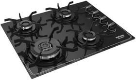 Cooktop 4 Bocas Itatiaia Itamaster Vidro Temperado Gás Tripla Chama 4Q Preto Bivolt Cooktop 4 Bocas Itatiaia Itamaster Vidro Temperado Gás Tripla Chama 4Q Preto Bivolt