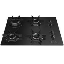 Cooktop 4 Bocas Mueller MCG4BB Mesa de Vidro Ultra Chama Bivolt PTO