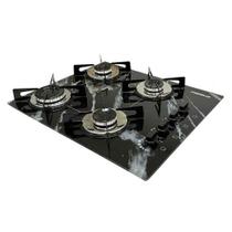 Cooktop 4 Bocas Ultra Chama Mármore Chamalux