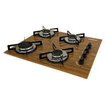 Cooktop 4 Bocas Ultra Chama Mármore Chamalux