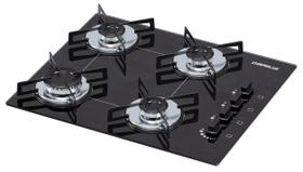 Cooktop 4 bocas ultra chama marmore preto Cooktop 4 bocas ultra chama marmore preto