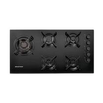 Cooktop 5 Bocas a Gás Brastemp BDD85AE Preto Bivolt