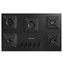 Cooktop 5 Bocas a Gás Brastemp com Grades de ferro Aramado e Chama Simmer - BDD75BE Cooktop 5 Bocas a Gás Brastemp com Grades de ferro Aramado e Chama Simmer - BDD75BE