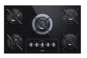 Cooktop 5 Bocas a Gás com Controle Fácil e Acendimento Automático Vidro Preto Bivolt CD075AE Consul