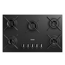 Cooktop 5 Bocas a Gás Consul com Grades Estáveis e Mesa de Vidro - CD075BE