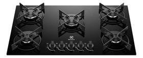 Cooktop 5 Bocas a Gás Electrolux Mesa de Vidro Efficient Grade de Aço Fosco (KE5GR) Bivolt Cooktop 5 Bocas a Gás Electrolux Mesa de Vidro Efficient Grade de Aço Fosco (KE5GR) Bivolt