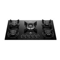 Cooktop 5 Bocas a Gás Electrolux Mesa Vidro Experience Multi Chama KE5GC Bivolt Cooktop 5 Bocas a Gás Electrolux Mesa Vidro Experience Multi Chama KE5GC Bivolt