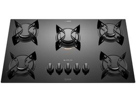 Cooktop 5 Bocas a Gás GLP Atlas Preto U Top