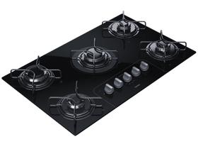 Cooktop 5 Bocas a Gás GLP Consul Mesa de Vidro - Preto Acendimento Automático Facilite CD075AE
