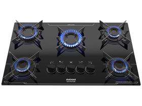 Cooktop 5 Bocas a Gás GLP Itatiaia Preto Electra Plus