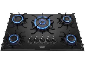 Cooktop 5 Bocas a Gás GLP Itatiaia Preto Itamaster Trempe Ferro Fundido Cooktop 5 Bocas a Gás GLP Itatiaia Preto Itamaster Trempe Ferro Fundido