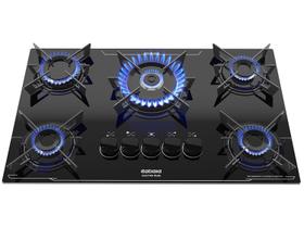 Cooktop 5 Bocas a Gás GLP Itatiaia Tripla Chama Preto Electra Plus