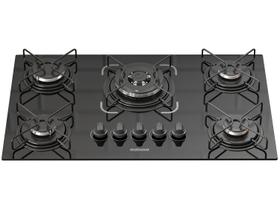 Cooktop 5 Bocas a Gás GLP Itatiaia Tripla Chama Preto Essencial Cooktop 5 Bocas a Gás GLP Itatiaia Tripla Chama Preto Essencial
