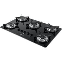Cooktop 5 Bocas á Gás NV5 Inox Nardelli Preto