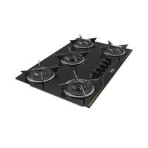 Cooktop 5 Bocas A Gás Realce Bivolt CR225 Preto Bivolt