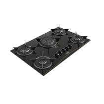 Cooktop 5 Bocas A Gás Tripla Chama Realce Bivolt CR226 Preto Bivolt Cooktop 5 Bocas A Gás Tripla Chama Realce Bivolt CR226 Preto Bivolt