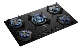 Cooktop 5 Bocas A Gas Vidro Preto Master - Electrolux Cooktop 5 Bocas A Gas Vidro Preto Master - Electrolux