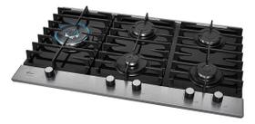 Cooktop 5 Bocas A Gas Vidro Preto Ultra - Fischer