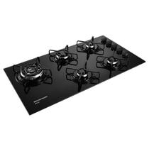 Cooktop 5 Bocas Brastemp Ative BDD85AE, Preto, Acendimento Automático