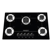 Cooktop 5 bocas chamalux bivolt ultra chama trempe aramada preto Cooktop 5 bocas chamalux bivolt ultra chama trempe aramada preto