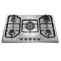 Cooktop 5 Bocas Electrolux A Gás Inox Tripla (Gt75X) -Bivolt