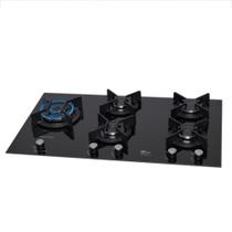 Cooktop 5 Bocas Fischer Infinity Duo Blaze Tripla Chamas Mesa de Vidro Pto-Bivolt Cooktop 5 Bocas Fischer Infinity Duo Blaze Tripla Chamas Mesa de Vidro Pto-Bivolt