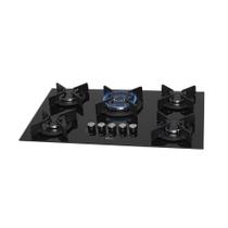 Cooktop 5 Bocas Fischer Infinity Trempe De Ferro Tripla Chama à Gás Mesa De Vidro Preto Bivolt Cooktop 5 Bocas Fischer Infinity Trempe De Ferro Tripla Chama à Gás Mesa De Vidro Preto Bivolt