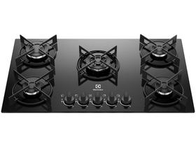 Cooktop 5 Bocas GLP Electrolux Preto Acendimento Automático Efficient KE5GT