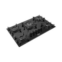 Cooktop 5 Bocas Itatiaia Electra Pluse Acendimento Automático Bivolt Preto 5QTC