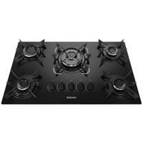 Cooktop 5 Bocas Itatiaia Electra Vidro Temperado Gás Tripla Chama 5Q Preto Bivolt - 3700000353