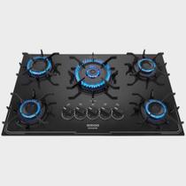 Cooktop 5 Bocas Itatiaia Itamaster Tripla Chama Em Vidro Temperado