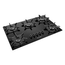 Cooktop 5 Bocas Mueller G5 Ultra Chama Super Automático Preto Bivolt