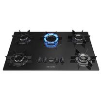 Cooktop 5 Bocas Mueller MCG5BB Mesa de Vidro Ultra Chama Bivolt PTO