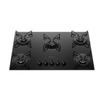 Cooktop 5 Bocas Preto Com Mesa De Vidro Atlas Milão