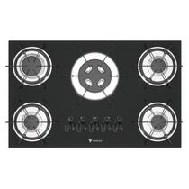 Cooktop 5 Bocas Venax Sognare Tripla Chama Preto Gas Glp