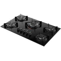 Cooktop 5B U Top Com Mesa De Vidro Atlas Preto Bivolt Cooktop 5B U Top Com Mesa De Vidro Atlas Preto Bivolt