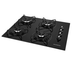 Cooktop A Gas 4 Bocas Bivolt Preto Com Inox Ctg-01 Mondial