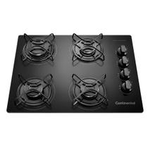 Cooktop a Gás 4 Bocas Continental Mesa de Vidro Temperado - KC4GP