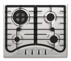 Cooktop A Gas 4 Bocas Semi Profissional 58x51cm Inox Oster