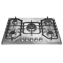 Cooktop à Gás 5 Bocas Acendimento Superautomático Electrolux Inox Bivolt