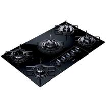 Cooktop a gás 5 Bocas Consul Facilite CD075AEUNA com Acendimento Super Automático Preto Bivolt