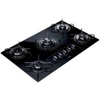 Cooktop a gás 5 Bocas Consul Facilite CD075AEUNA com Acendimento Super Automático Preto Bivolt