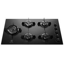 Cooktop a Gás 5 Bocas Electrolux com Mesa de Vidro, Acendimento Superautomático e Tripla Chama Preto Bivolt