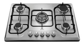 Cooktop A Gás 5 Bocas Inox Bivolt 75x52cm - Electrolux