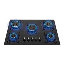 Cooktop a Gás 5 Bocas Mondial Preto e Inox CTG-02 Cooktop a Gás 5 Bocas Mondial Preto e Inox CTG-02
