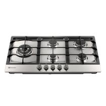 Cooktop à Gás 5 Bocas Semiprofissional Electrolux com Acendimento Automático e Mesa de Inox Prata Bivolt