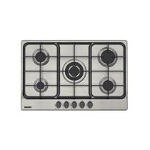 Cooktop a gas 5 bocas tramontina penta ff 5gx tri 75 aco inox e trempes ferro fundido c/ acendimento automatico 94716401